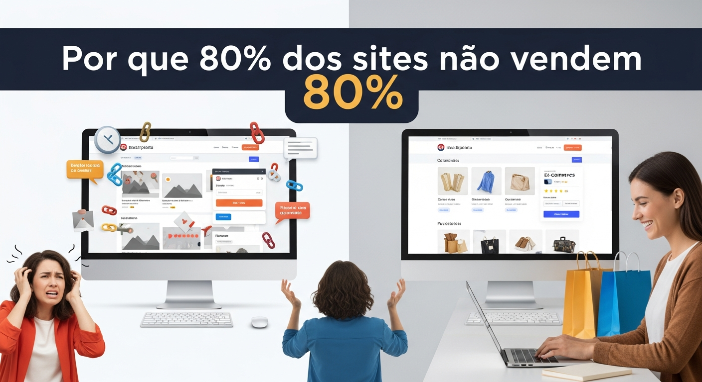 Por que 80% dos sites não vendem